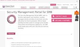 
							         Security Management Portal for SMB | Check Point Software								  
							    