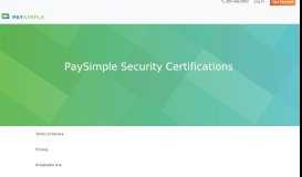 
							         Security - PaySimple								  
							    