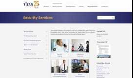
							         Security Services | Titan Security								  
							    