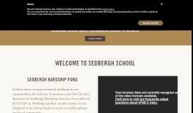 
							         Sedbergh Senior School > Portal								  
							    