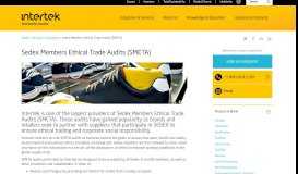 
							         Sedex Members Ethical Trade Audits (SMETA) - Intertek								  
							    