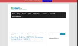 
							         See How To Print LAUTECH Admission Letter Online - 2018/19								  
							    