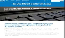 
							         See why different is better with Lenovo - Data#3								  
							    