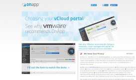 
							         See why the OnApp cloud management portal was recommended by ...								  
							    