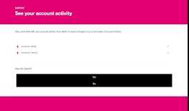 
							         See your account activity | T-MOBILE SUPPORT								  
							    