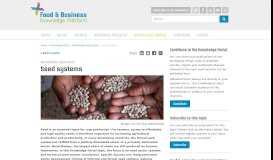 
							         Seed systems - Knowledge Portal - Food & Business Knowledge ...								  
							    
