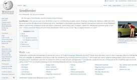 
							         Seedfeeder - Wikipedia								  
							    