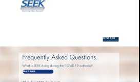 
							         SEEK Careers | FAQ's								  
							    