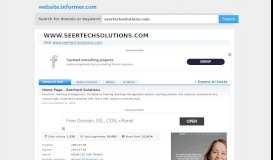 
							         seertechsolutions.com at WI. Home Page - Seertech Solutions								  
							    