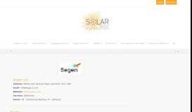 
							         Segen Ltd - Solar Trade Association								  
							    