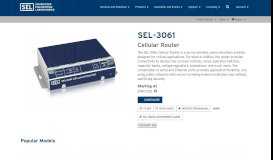 
							         SEL-3061 Cellular Router | Schweitzer Engineering ...								  
							    