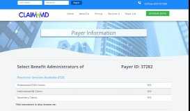 
							         Select Benefit Administrators of - CLAIM.MD								  
							    