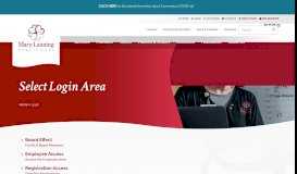 
							         Select Login Area - Mary Lanning Healthcare								  
							    