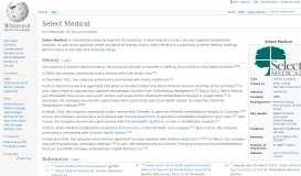 
							         Select Medical - Wikipedia								  
							    