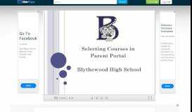 
							         Selecting Courses in Parent Portal Blythewood High School - ppt ...								  
							    