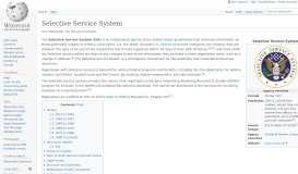 
							         Selective Service System - Wikipedia								  
							    