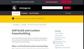 
							         Self-build and custom housebuilding - bristol.gov.uk								  
							    