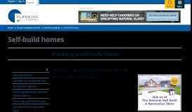 
							         Self-build homes - Planning Portal								  
							    