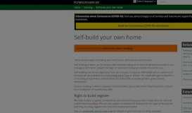 
							         Self-build your own home | PLYMOUTH.GOV.UK								  
							    