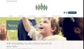 
							         Self Scheduling via the patient portal for sick visits - All Pediatrics								  
							    