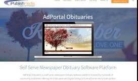 
							         Self Serve Newspaper Obituary Software - iPublish Adportal Obituaries								  
							    