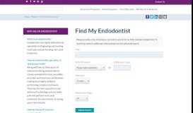 
							         Self Serve Portal - American Association of Endodontists								  
							    