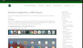 
							         Self Service Applications – JAMF (Casper) | College of Education ...								  
							    