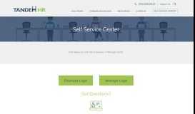 
							         Self Service Center | Tandem HR Client Employee Login								  
							    