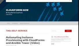 
							         self-service – CloudForms Now								  
							    