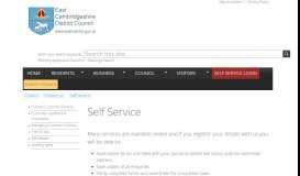 
							         Self Service | East Cambridgeshire District Council								  
							    