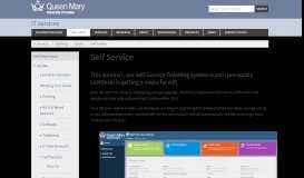 
							         Self Service - IT Services								  
							    