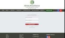 
							         Self Service Log In - Strata Excellence								  
							    