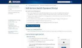 
							         Self-Service Password Portal Information - Montana State University								  
							    