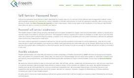 
							         Self-Service Password Reset - FreeIPA								  
							    