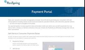 
							         Self-Service Payment Portal for Government | RevSpring								  
							    