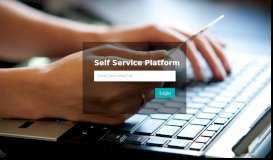 
							         Self Service Platform								  
							    