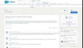 
							         Self Service Portal - Customer amount of usage - Ideas - Salesforce ...								  
							    