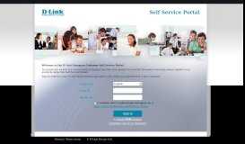 
							         Self Service Portal - D-Link								  
							    