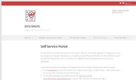 
							         Self Service Portal – ETFO WROTL								  
							    