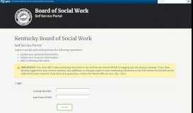 
							         Self Service Portal - Kentucky.gov								  
							    