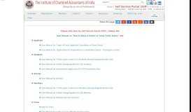 
							         Self Service Portal (SSP) - ICAI - The Institute of Chartered ...								  
							    