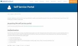 
							         Self Service Portal | UsefulFeedback								  
							    