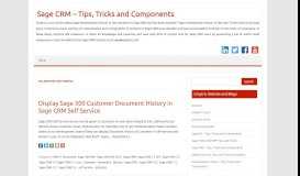 
							         self service – Sage CRM – Tips, Tricks and Components - Greytrix								  
							    