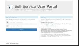 
							         Self-Service User Portal - Dashboard								  
							    