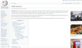 
							         Self-service - Wikipedia								  
							    
