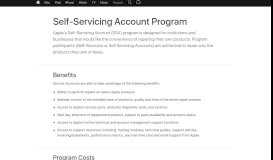 
							         Self-Servicing Account Program - Official Apple Support								  
							    