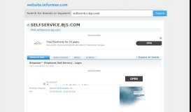 
							         selfservice.bjs.com at WI. Empower™ Employee Self-Service ...								  
							    