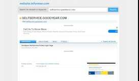
							         selfservice.goodyear.com at WI. Goodyear Self-Service Portal Login ...								  
							    