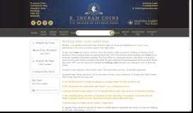 
							         Sell Antique Coins Online from R.Ingram Coins								  
							    