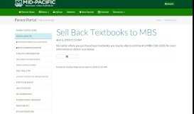 
							         Sell Back Textbooks to MBS - Mid-Pacific Institute								  
							    